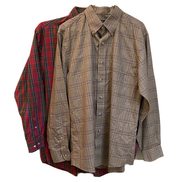 2 JOS A BANK Travelers Collection Shirts Size M - Picture 1 of 12